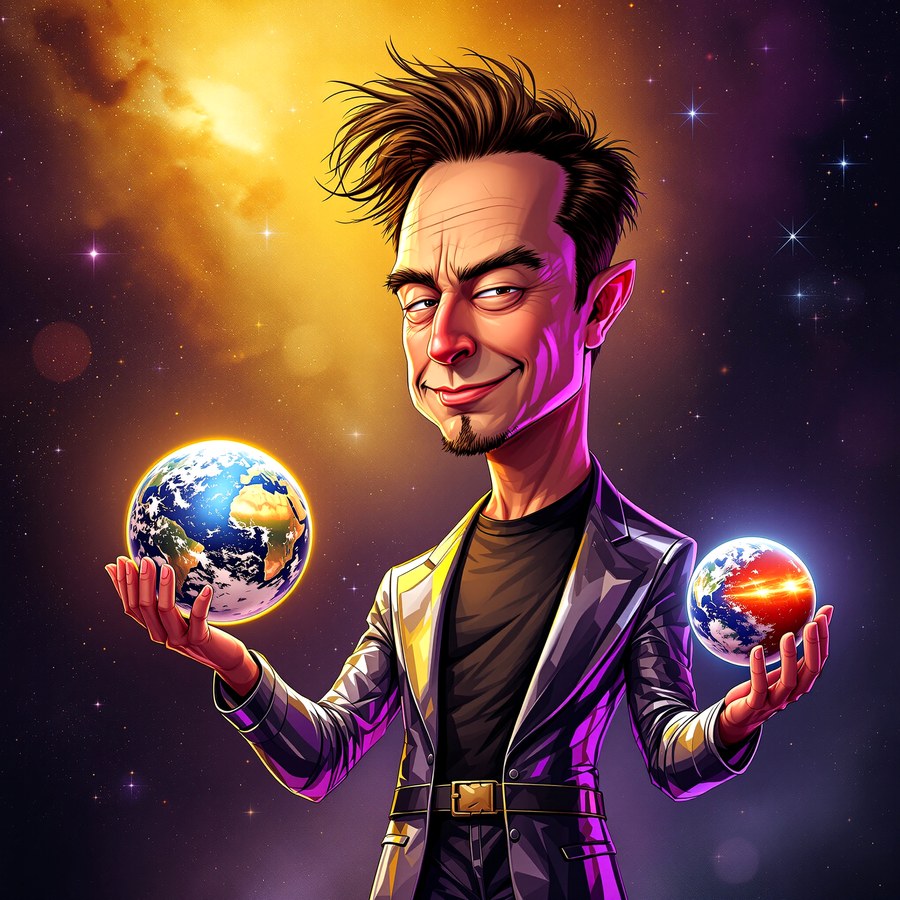 Planets caricature